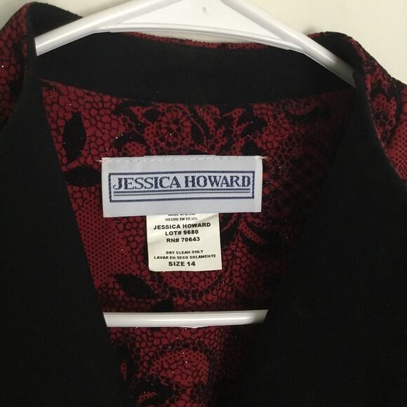 Jessica Howard Cocktail Dressy Red Suits & Suit Separates for Women Sz 14 - Picture 2 of 7